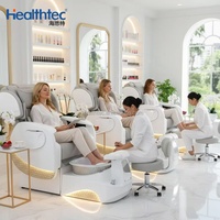 Nueva Oferta, Silla de Pedicura Ajustable para Salón de Belleza, Silla de Masaje de Lujo para Manicura y Pedicura con Spa para Pies