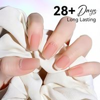Gel de finition mat OEM longue durée, sans effet jaunissement, 28 jours, UV LED, à retirer par trempage, sans 11 toxines, non toxique, pour nail art, résine naturelle