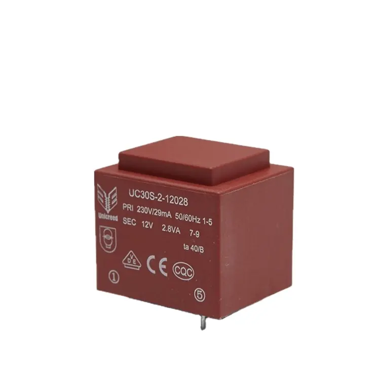 Customized EI30/18シリーズPrimary Voltage 230V 220V 115V 110V Secondary Voltage6V 9V 12V 18V 24V 2.8VA Encapsulated Transformer