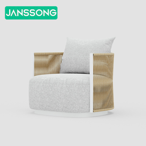 <b>Rattan</b> Patio Set Garden Pool Rope Modern Outdoor Furniture Set Garden <b>Sofas</b> Garden Furniture Metal Poolside Furniture - Product Image 4