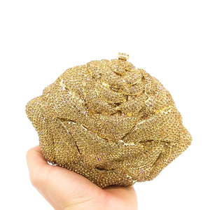 Fantaisie Rose femmes mode cristal pochette pour mariages classique soirée sac strass pour bal Cocktail sac à main sac à main - Product Image 5