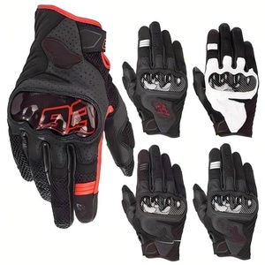 <span class=keywords><strong>Guantes</strong></span> Unisex para Motociclismo de Cuatro Estaciones, Transpirables, Perforados, de Fibra de Carbono, con Protección Contra Caídas, para Deportes, Ciclismo Todoterreno - Product Image 1