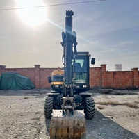 Mini-excavatrice agricole d'occasion HYUNDAI 60W, 6 tonnes, 95% neuve, d'origine Corée du Sud, avec certifications EPA et CE, modèle Pro 60W