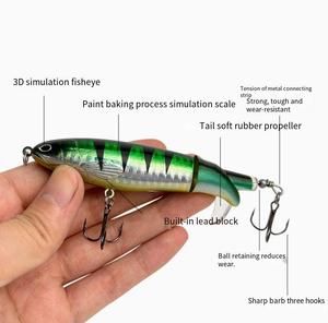 Aotuo - Señuelo de Pesca de Superficie Tipo Lápiz con Cola Giratoria, 10 cm, 14 cm, 13 g, 16 g, 37 g, para Pescar Lubina y Lucio en Agua Dulce - Product Image 3