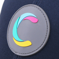 Gorra de Béisbol de 6 Paneles con Parche de Goma, Visera Curva, Logotipo Personalizado, Gorras de Béisbol Estructuradas para Hombre, Fábrica con Certificación BSCI