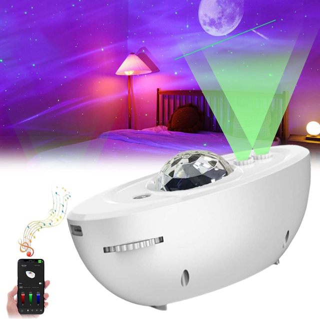 Smart Wi-Fi App Control Star Aurora Galaxies Projector Light, Shooting star Sky Night Light