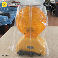 Precio de fabricante ámbar tipo C recargable USB carretera tráfico barricada intermitente LED lámpara de advertencia Solar