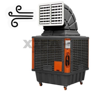 Raffreddatore d'Aria Evaporativo Rotostampato, Design Industriale Robusto, per Esterni e Cantieri, con Grande Serbatoio d'Acqua, Antiruggine - Product Image 1