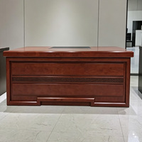 Bureau de direction moderne en bois massif haut de gamme, style italien, modulaire, en acier inoxydable, luxueux, peint, en forme de L, garantie 3-5 ans