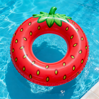 Bouée de natation gonflable ronde GOSR056 personnalisable avec logo, 90 cm, en PVC durable, pliable, écologique, certifiée CE, pour enfants et adultes