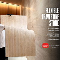 Panneaux muraux décoratifs souples en pierre flexible KASARO MCM, revêtement en pierre souple, carreaux flexibles pour bâtiments de grande hauteur