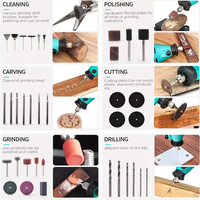 Outil rotatif de polissage et de meulage portable, perceuse d'angle électrique, ensemble de polisseuse, mini kit d'outils, outil rotatif avec 40 accessoires