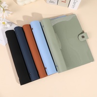 Cuaderno de Hojas Sueltas Transparente de PVC con Encuadernación de PU, Marca HUA'XUAN, Tamaños A5 y B5, Ideal para Regalo