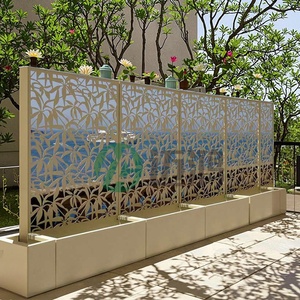 Metal Raised <strong>Corner</strong> Garden Bed Drainage Holes Trellis Steel <strong>Planter</strong> Box Decorative Privacy Screen Climbing Plants Durable - Product Image 2