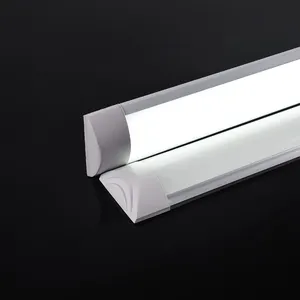 Linear led tubo fluorescente iluminação luminárias supermercado ripa levou luz