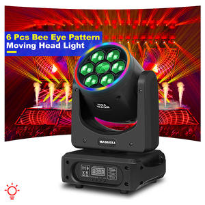 Projecteur LED mobile SHTX haute puissance 150W RGBW 4-en-1 pour DJ, concerts et événements, avec contrôle DMX et lumières laser LED en nid d'abeille - Product Image 5