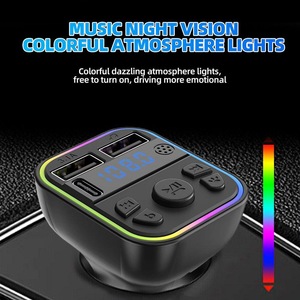 G38 G39 PD QC 3.1A Lecteur <span class=keywords><strong>MP3</strong></span> de voiture sans fil mains libres, kit voiture, double chargeur USB C rapide, modulateur, émetteur FM Bluetooth - Product Image 4