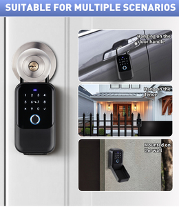 Outdoor Waterproof Tuya App <b>Key</b> Box Safe <b>Key</b> Biometric Fingerprint <b>Lock</b> Box Smart <b>Key</b> Card Nfc Smart <b>Key</b> Box Wall Mounted - Product Image 5