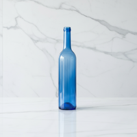 Vente directe d'usine, bouteilles en verre rondes de 500 ml, 700 ml, 750 ml avec bouchon en liège pour brandy, vodka, whisky