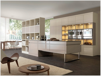 Meubles de cuisine personnalisés durables de l'usine chinoise WQ – Designs gratuits, couleur unie noir et blanc, intelligents, en promotion