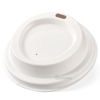 Couvre-gobelet en pulpe de canne à sucre écologique pour tasse à café