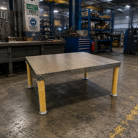 Table de travail plate en fonte pour le marquage, la mesure, le soudage en rainure en T, le montage et le raclage, vente en gros