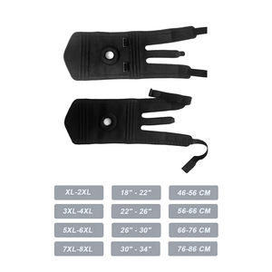 สนับเข่าสปริงคู่ช่วยเพิ่มแรงบีบอัดที่หัวเข่าปรับได้อุปกรณ์พยุงเข่าสำหรับเล่นบาสเก็ตบอลวิ่งขนาดพิเศษ - Product Image 3