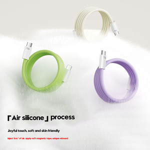 Bền 240W Từ Silicone Sạc Cáp Rối Miễn Phí USB C Tự Cuộn Silicone Sạc Dây Cho <span class=keywords><strong>Iphone</strong></span> Macbook Samsung - Product Image 6