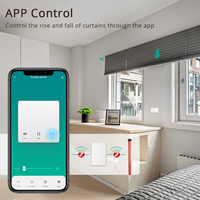 Interrupteur intelligent Zemismart Zigbee Tuya pour rideaux électriques, interrupteur de volet roulant US avec contrôle en pourcentage, compatible Alexa Google Home
