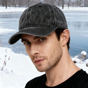 Casquette <span class=keywords><strong>de</strong></span> baseball unisexe vintage délavée unie, effet amincissant, pour l'été, vente en gros - Product Image 2