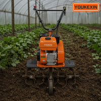 Motoculteur YKX à moteur essence, transmission par courroie, mini-motoculteur pour démonstration agricole éducative