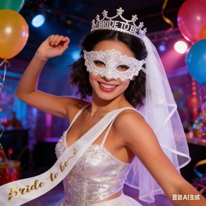 Decoraciones para Fiestas, Decoraciones para <span class=keywords><strong>Despedida</strong></span> <span class=keywords><strong>de</strong></span> <span class=keywords><strong>Soltera</strong></span>, Incluyen Corona, Banda y Velo para Futura Novia, Fiesta <span class=keywords><strong>de</strong></span> <span class=keywords><strong>Despedida</strong></span> <span class=keywords><strong>de</strong></span> <span class=keywords><strong>Soltera</strong></span> - Product Image 5