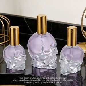 Wholesale 30ml 50ml 100ml <strong>Skull</strong> Shaped Small <strong>Glass</strong> Dropper <strong>Bottles</strong> with Screw Lids Custom Label Durable for Skin Care Serum - Product Image 4