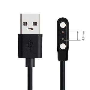 สายชาร์จแม่เหล็ก USB ทองแดงแท้ 60 ซม. แบบ 2/4 ขา สำหรับนาฬิกาอัจฉริยะ KW88 KW18 <span class=keywords><strong>GT88</strong></span> G3 ขายส่ง - Product Image 4