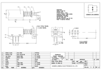 Interrupteur à bouton-poussoir PS-909L-22 2P2T DPDT, 6 broches, angle droit, traversant, à verrouillage momentané, pas de 2,5 mm, DC 50V 0,3A