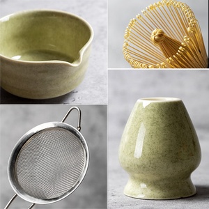 Coffret de Cérémonie du Thé <span class=keywords><strong>Matcha</strong></span> Personnalisé de 4 à 10 Pièces avec Bol Japonais, Fouet à Thé et Support en Bambou, Idéal pour Cadeau - Product Image 4
