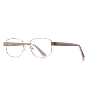 Lunettes <span class=keywords><strong>de</strong></span> <span class=keywords><strong>vue</strong></span> rectangulaires en métal au design simple pour femmes et hommes, monture en alliage avec rivets, verres anti-lumière bleue, monture fine 3178 - Product Image 5