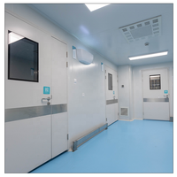 Ventana de sala limpia de aluminio Premium SHP con recubrimiento en polvo