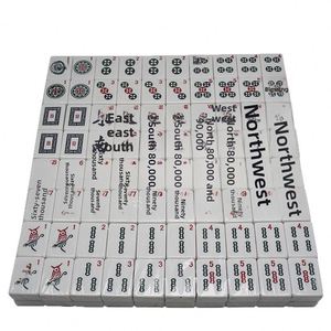 Jeu de Mahjong américain complet de 166 tuiles en mélamine de 30 mm, conforme aux normes américaines, avec sac en tissu, jeu portable pour les soirées de jeu en famille - Product Image 5