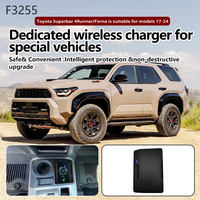 Penjualan Langsung Pabrik Toyota 4Runner Pemantik Rokok Nirkabel 18V Pengisian Cepat Dudukan Magnetik Tahan Api ABS+PC Indikator LED