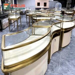 Vitrine de bijouterie en verre de qualité supérieure, armoire à bijoux en bois, éclairage LED, vitrine moderne de luxe pour l'exposition de bracelets - Product Image 1