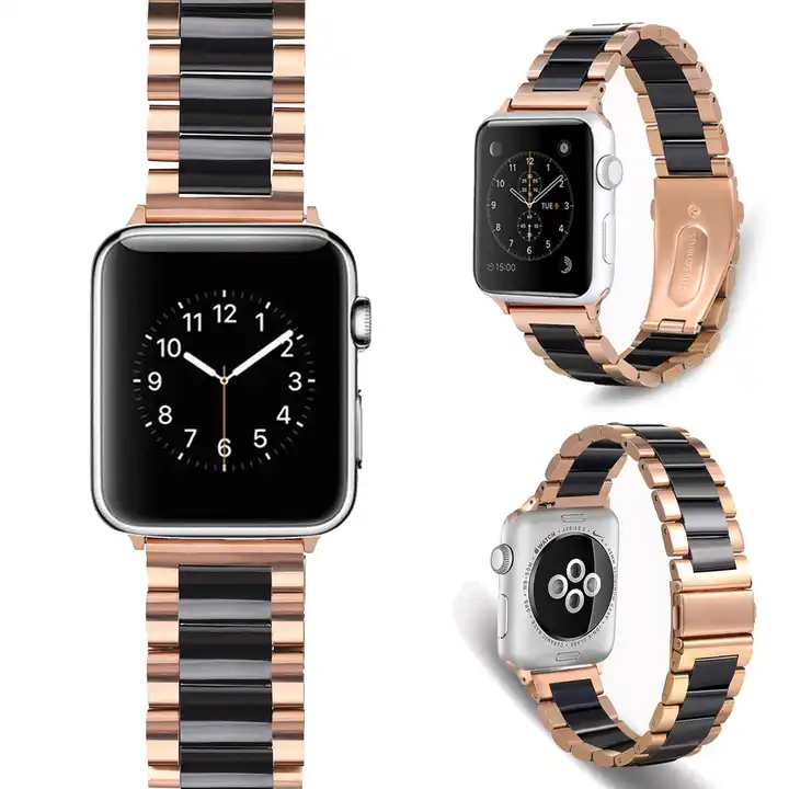 Leather Luxury Women Watch Strap For Apple watch 7 6 SE 5 4 3 Band