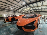 Voiture à réaction haute performance, Jetcar à essence, commande manuelle avant-arrière, capacité de carburant de 130 L, supercar aquatique pour parc aquatique