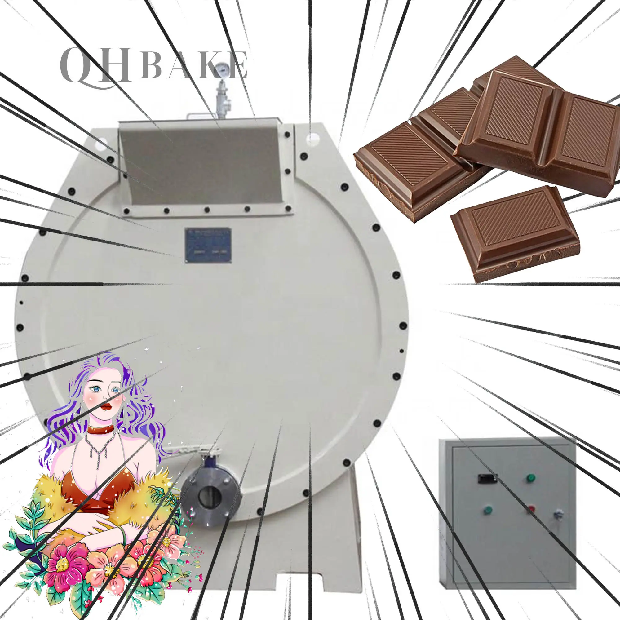 Tricolor chocolate Forming machine Nut chocolate mechanical equipment Chocolate beans