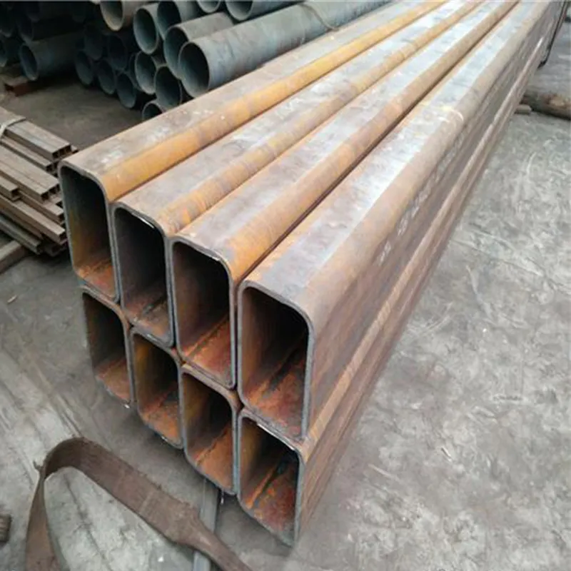China Black Square Stahlrohr Nahtloses schwarzes Stahlrohr Rechteckiges Carbon-Hohl profil rohr