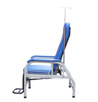 Chaise de perfusion à réglage manuel EU-TR203 avec chaise de transfusion inclinable pour patients hospitalisés