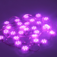 Module de lumière LED à points programmable étanche SMD3535 DC24V 50 mm, source de lumière LED RGB, 30 pièces/chaîne