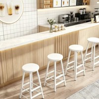Tabouret de bar moderne avec dossier, structure en fer, chaise haute de comptoir, siège en métal, mobilier de bar stable de haute qualité pour la maison et l'îlot de cuisine