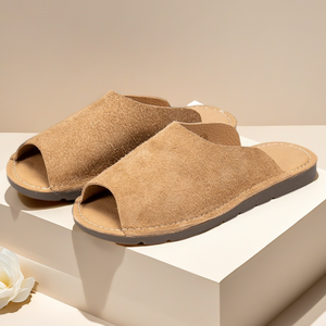 <span class=keywords><strong>Sandales</strong></span> d'été pour hommes en cuir suédé véritable, pour la randonnée en plein air, style <span class=keywords><strong>gladiateur</strong></span>, confortables, pieds nus, semelle extérieure en caoutchouc antidérapante - Product Image 2