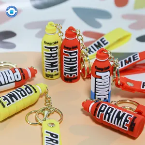 Travelpro Customized Personalized Colorful 3D Rubber Key Chains Prime Hydration Logo Souvenir Keychain For Keyring Accessories